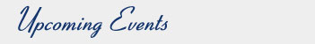 Upcoming Events